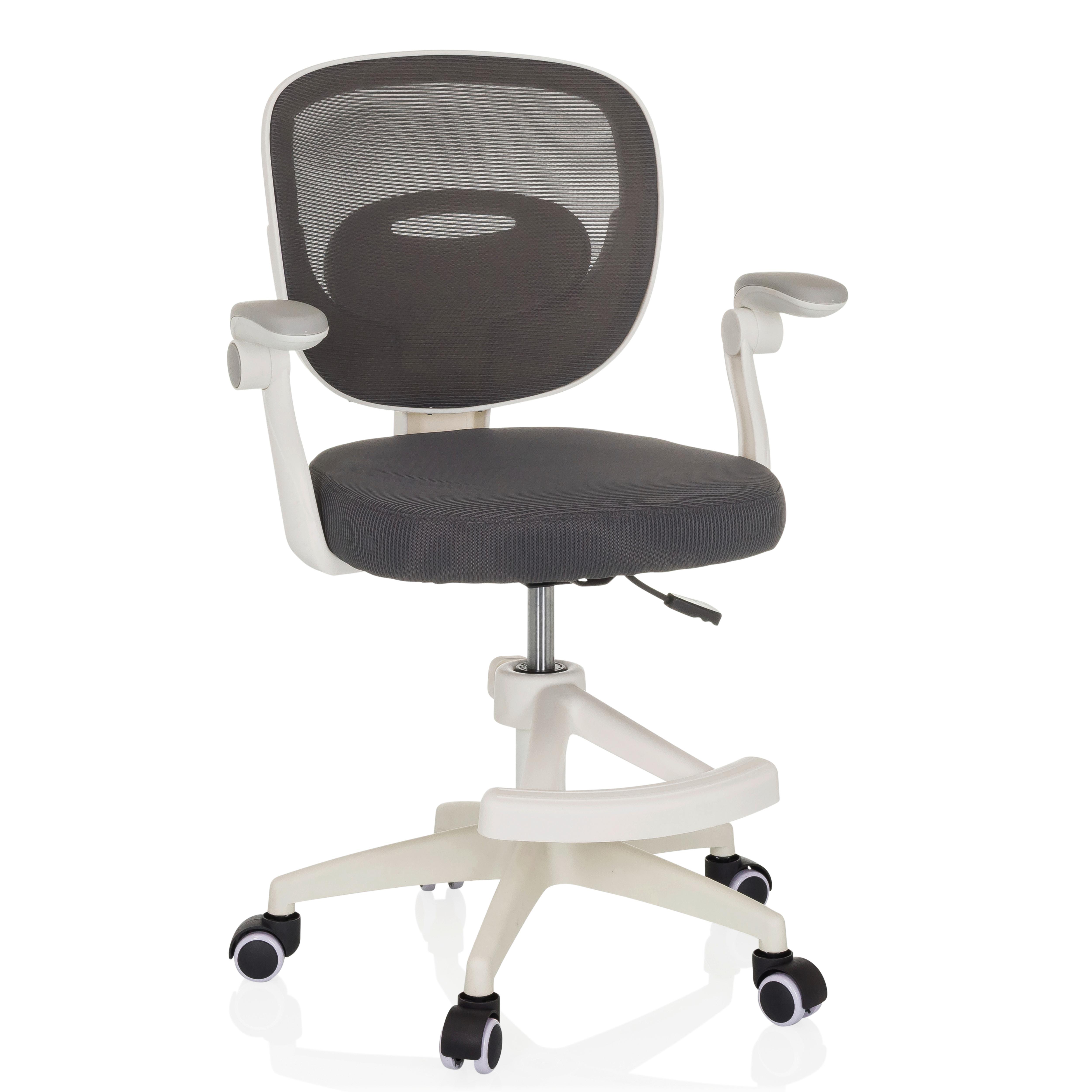 Jugenddrehstuhl Kiddy Smart Grau B: 61 Cm - Rosa/Weiß, MODERN, Kunststoff/Textil (61/84-97/55cm) - MID.YOU