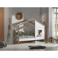 Hausbett Babs 90x200 cm Weiß - Eichefarben/Weiß, MODERN, Holz/Holzwerkstoff (90/200cm) - MID.YOU