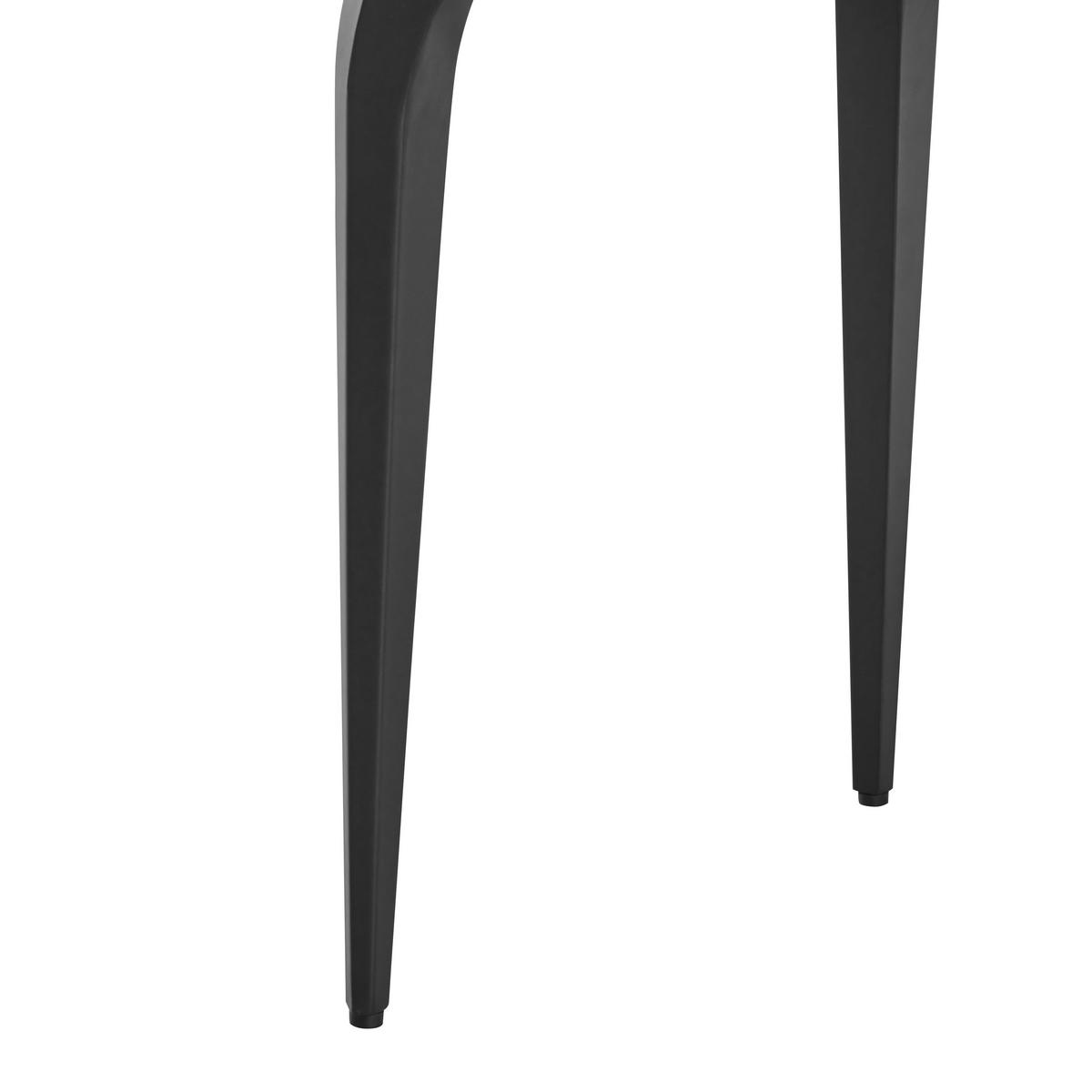 Esstisch Ibiza 120 Keramik grau, B: 120cm - Schwarz/Grau, MODERN, Keramik/Metall (120/80/76cm)