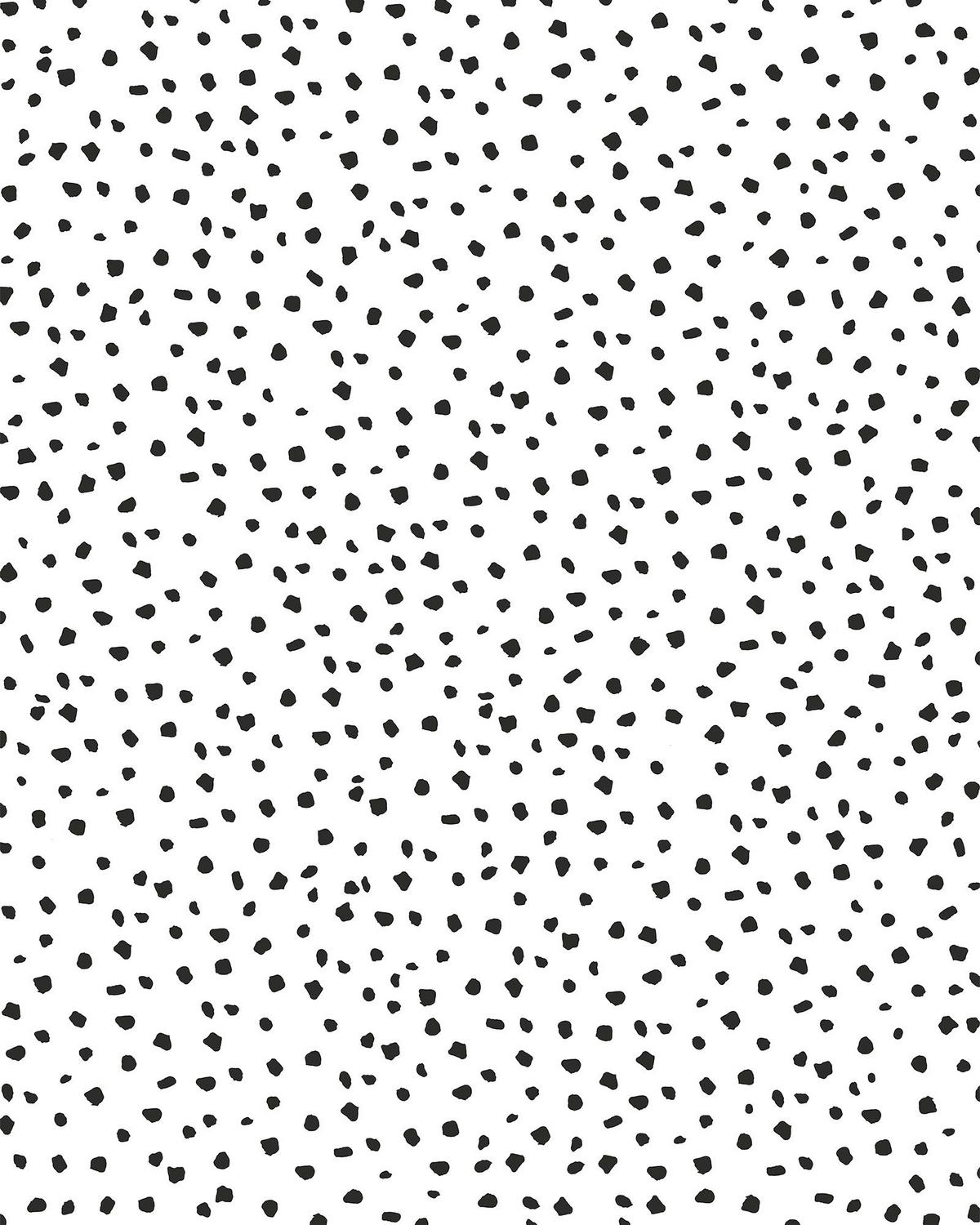 Vliestapete Dipple Dapple - Schwarz/Weiß, Basics (200/250cm) - Komar