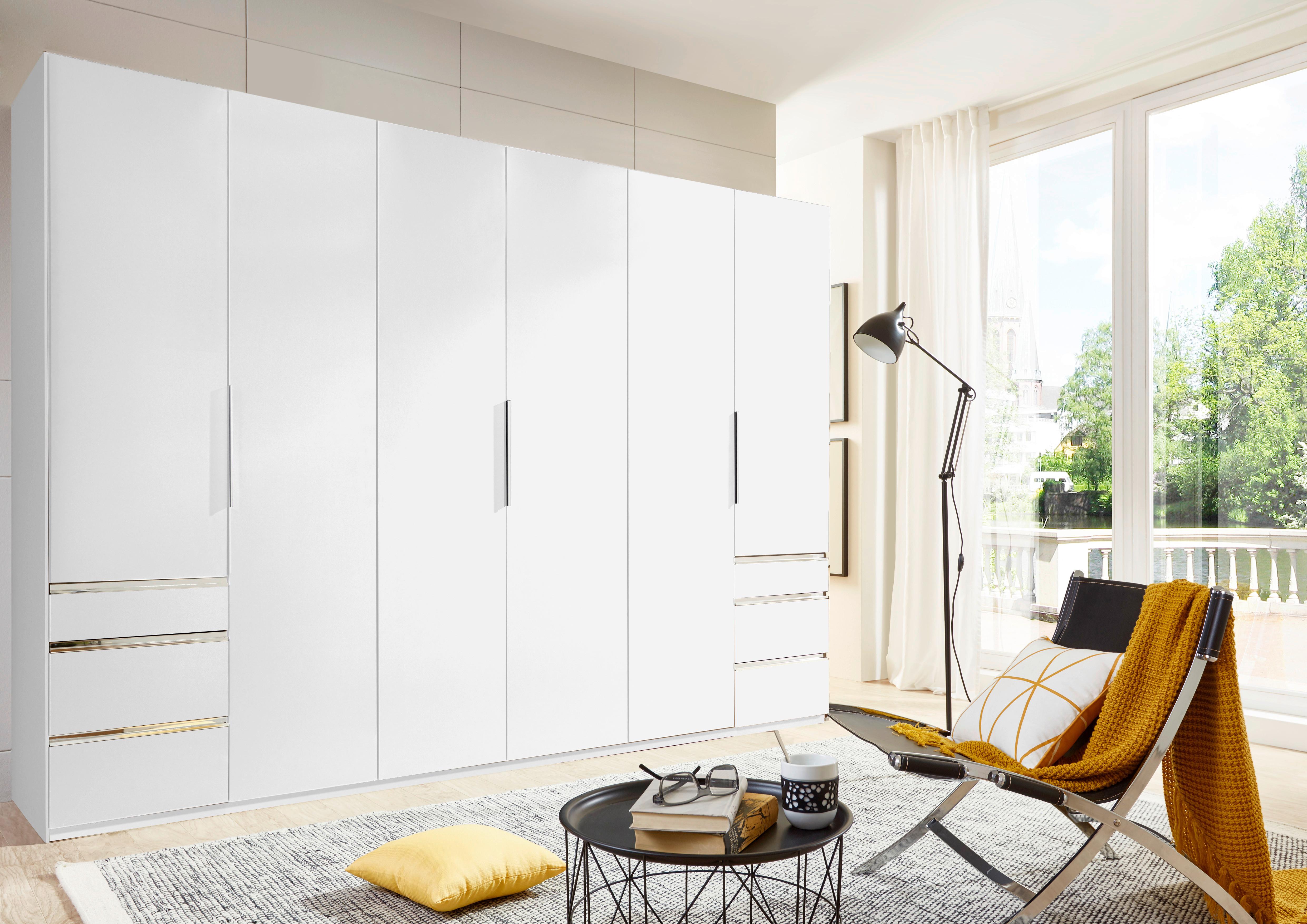 Drehtrürenschrank Level 36 A Weiß Dekor, B: 300cm - Weiß, MODERN, Holzwerkstoff (300/236/58cm) - MID.YOU