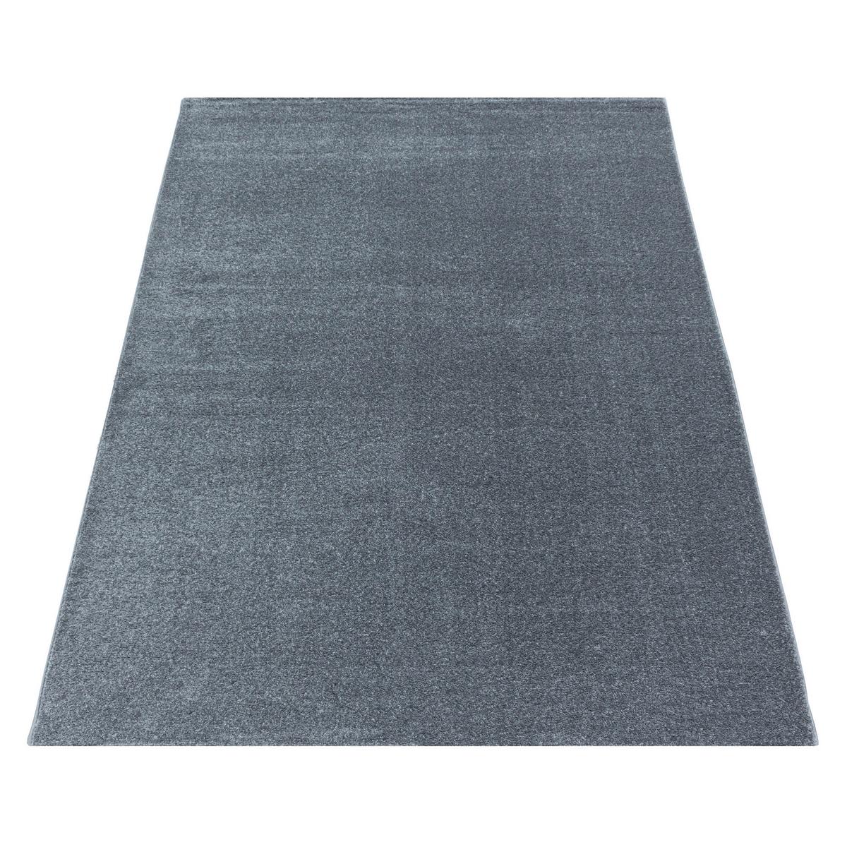 Hochflor Teppich Silberfarben Rio 80x150 cm - Silberfarben, Basics, Textil (80/150cm)