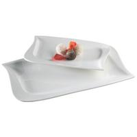 Servierplatten-Set La Musica Weiß B: 38,5 cm - Weiß, Basics, Keramik (38,5/23,9/7cm) - Mäser