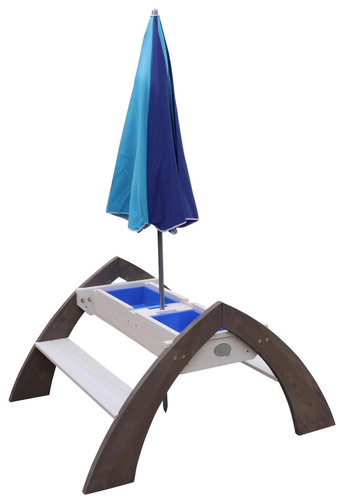 Sand- Und Wassertisch A031.023.00 - Weiß/Grau, KONVENTIONELL, Holz/Kunststoff (119/65/98cm) - Ambia Garden