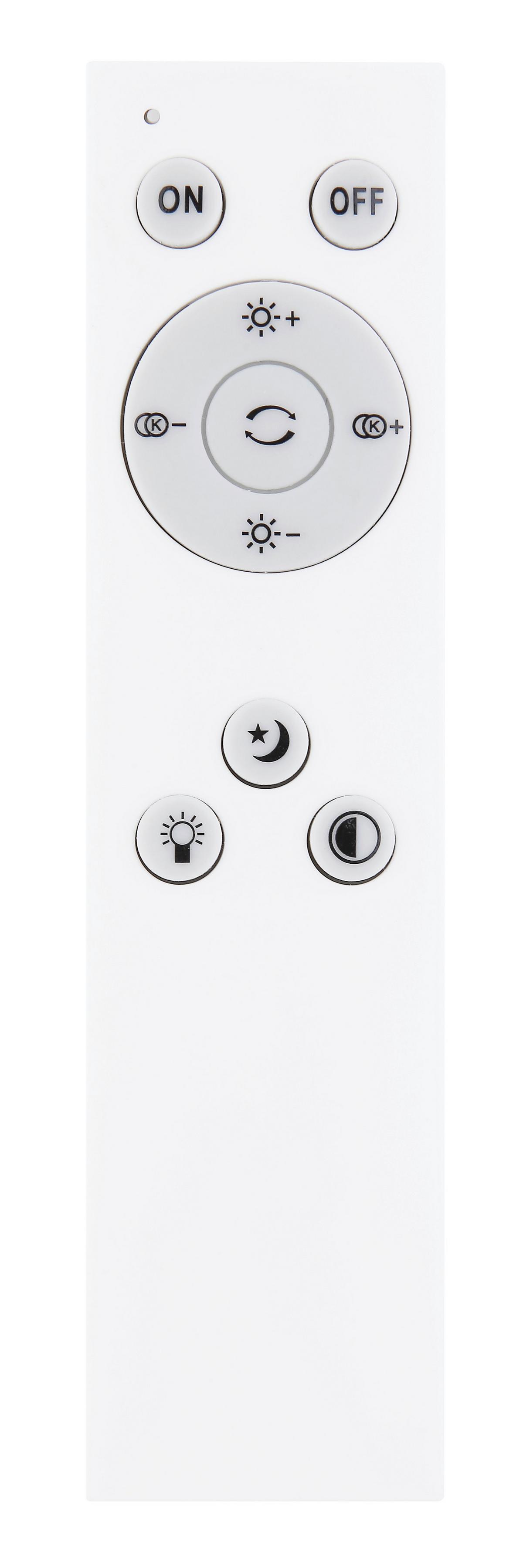 Led-deckenleuchte Ø 41 Cm Mit Farbtemperaturwechsler - Silberfarben/Opal, Basics, Kunststoff/Metall (41/6cm) - Globo