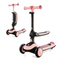 Mini-scooter Halley Rosa,  B/h/t: 31x64-77,5x60 - Schwarz/Rosa, Basics, Kunststoff/Metall (31/64-77.5/60cm) - Kinderkraft