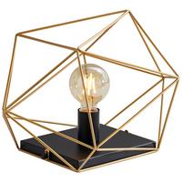 Tischlampe Oro Schwarz/ Goldfarben - Goldfarben/Schwarz, Design, Metall (26,5/40,5/29,5cm)