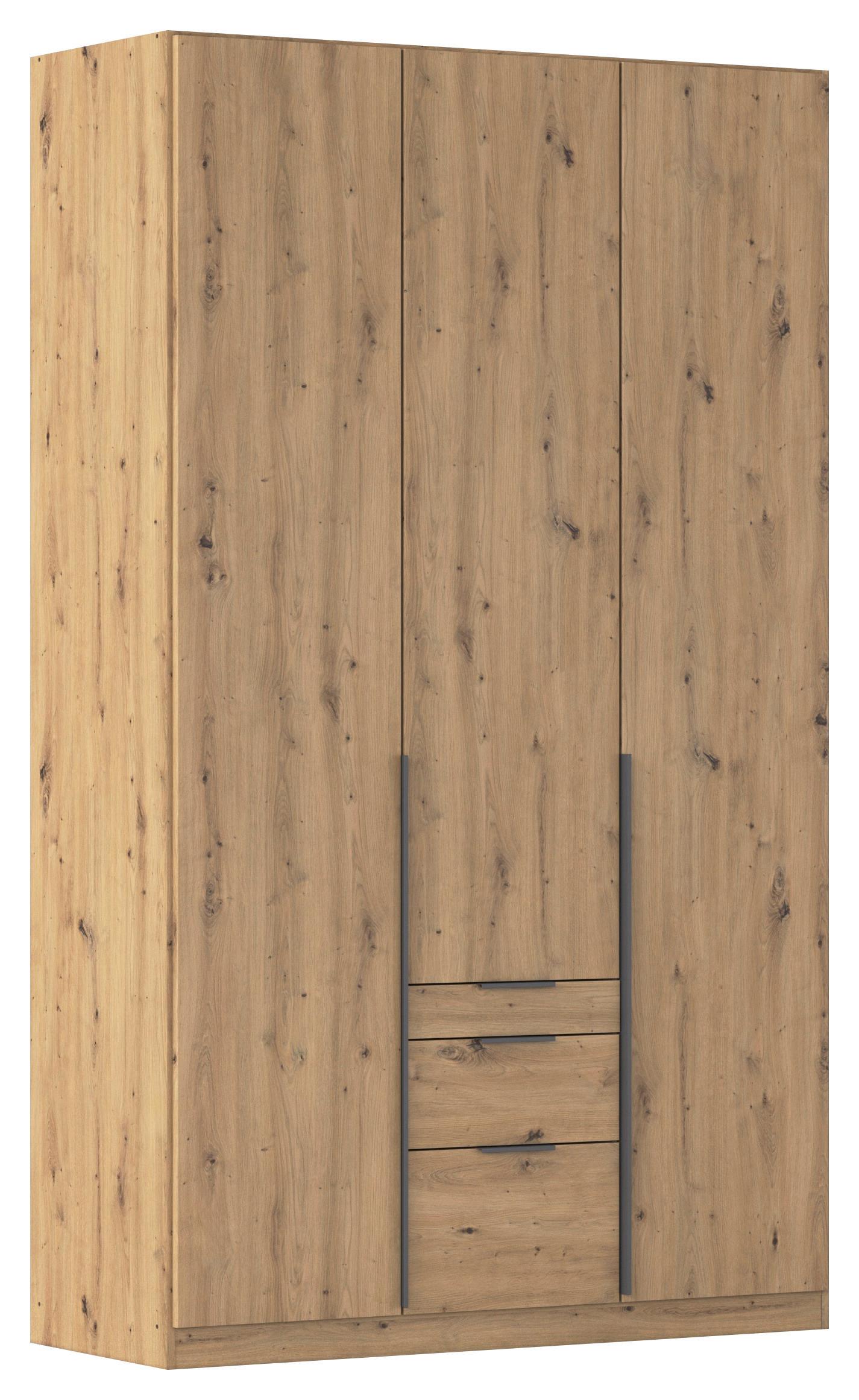 Drehtürenschrank Alabama Eiche Dekor B: 136 Cm - Eiche Artisan, MODERN, Holzwerkstoff (136/229/54cm) - Rauch Möbel