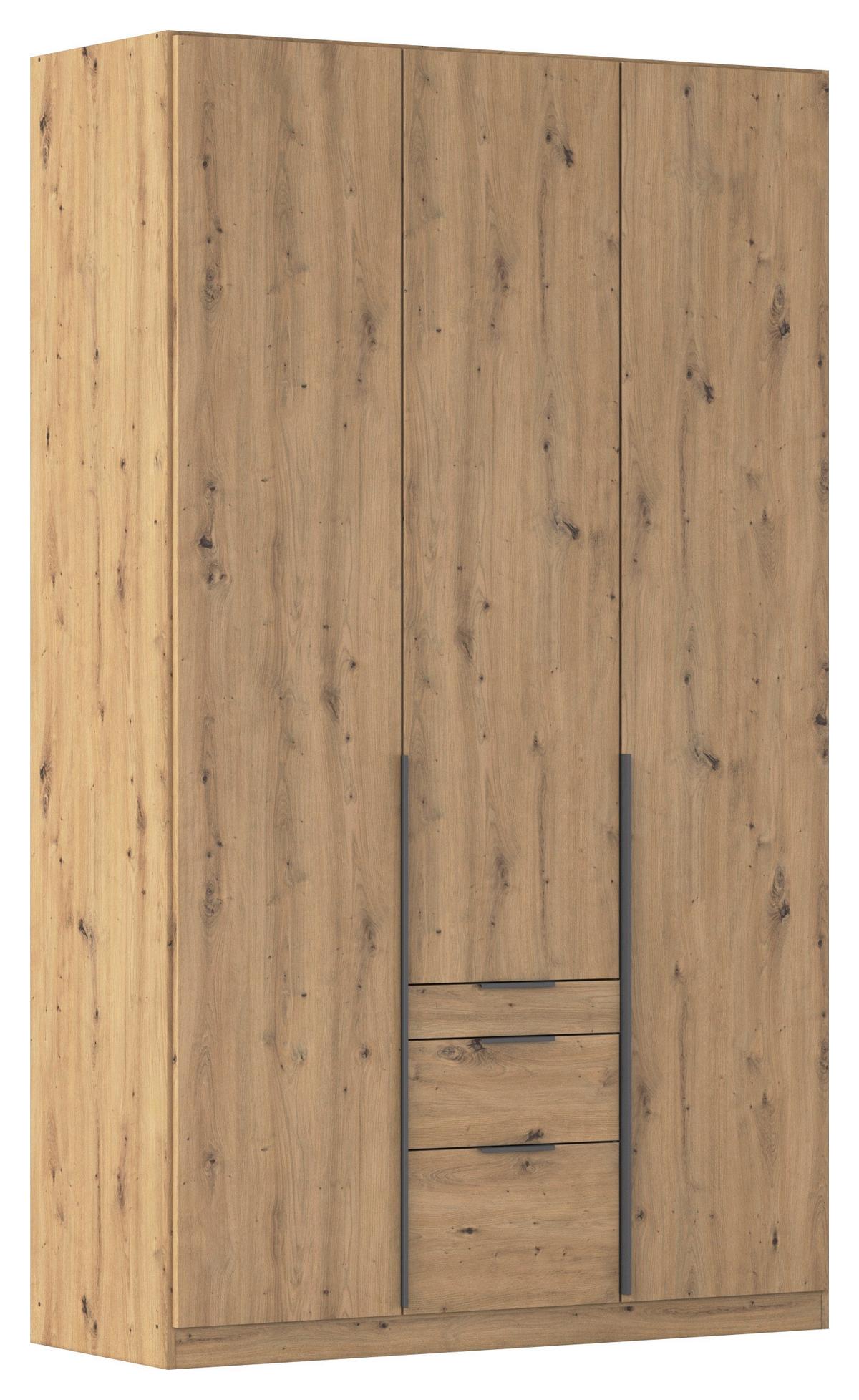 Drehtürenschrank Alabama Eiche Dekor B: 136 Cm - Eiche Artisan, MODERN, Holzwerkstoff (136/229/54cm) - Rauch Möbel