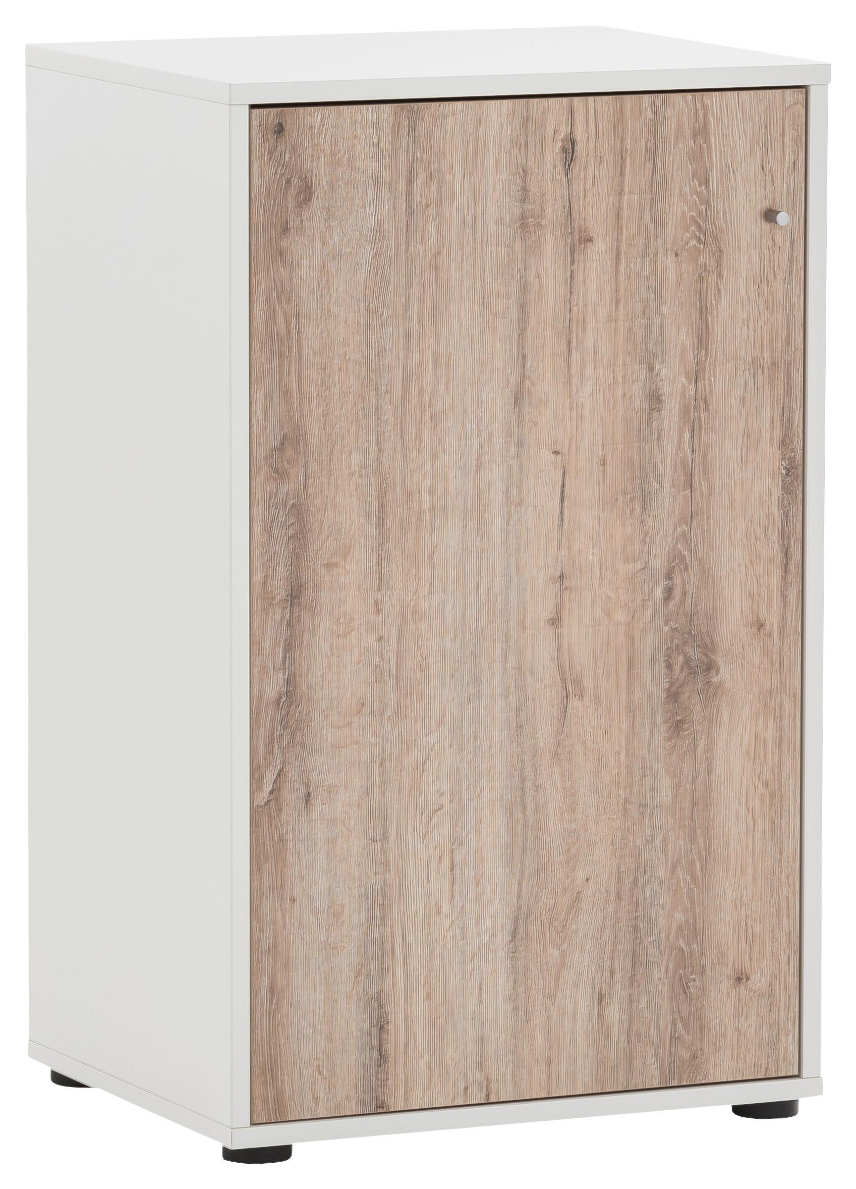 Aktenschrank U 510 T - Wildeiche/Weiß, MODERN, Holzwerkstoff (50,9/83,6/41cm) - MID.YOU