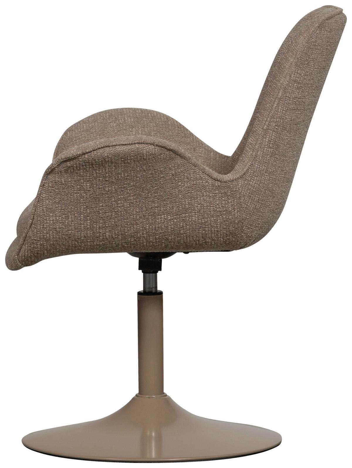 Armlehnstuhl Marten Sandfarben B: 70cm - Sandfarben, MODERN, Textil/Metall (70/90/66cm) - Livetastic