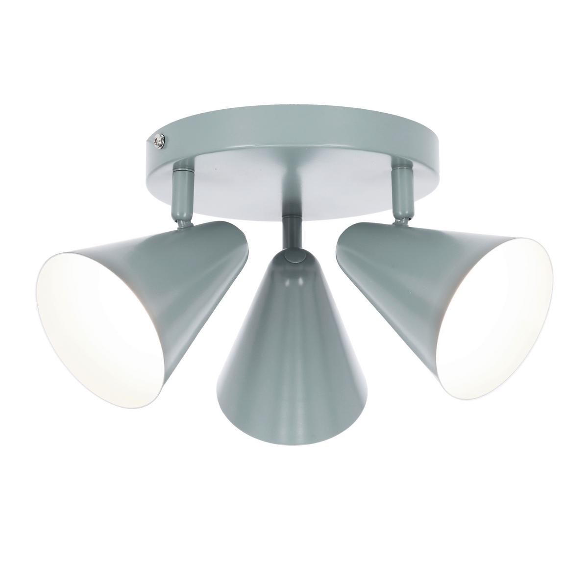 Deckenstrahler 98-63328 Amor - Grau, Trend, Metall (34/34/16cm)