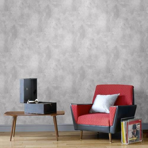 Vliestapete 5643874 - Grau, Basics, Papier/Kunststoff (52/1000cm)