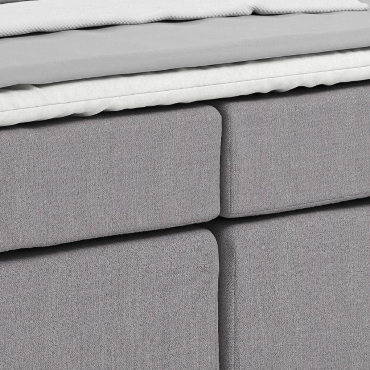 Manželská postel Nero, 160x200, béžově šedá - šedomodrá/šedobéžová, Konvenční, kov/textil (160/200cm)