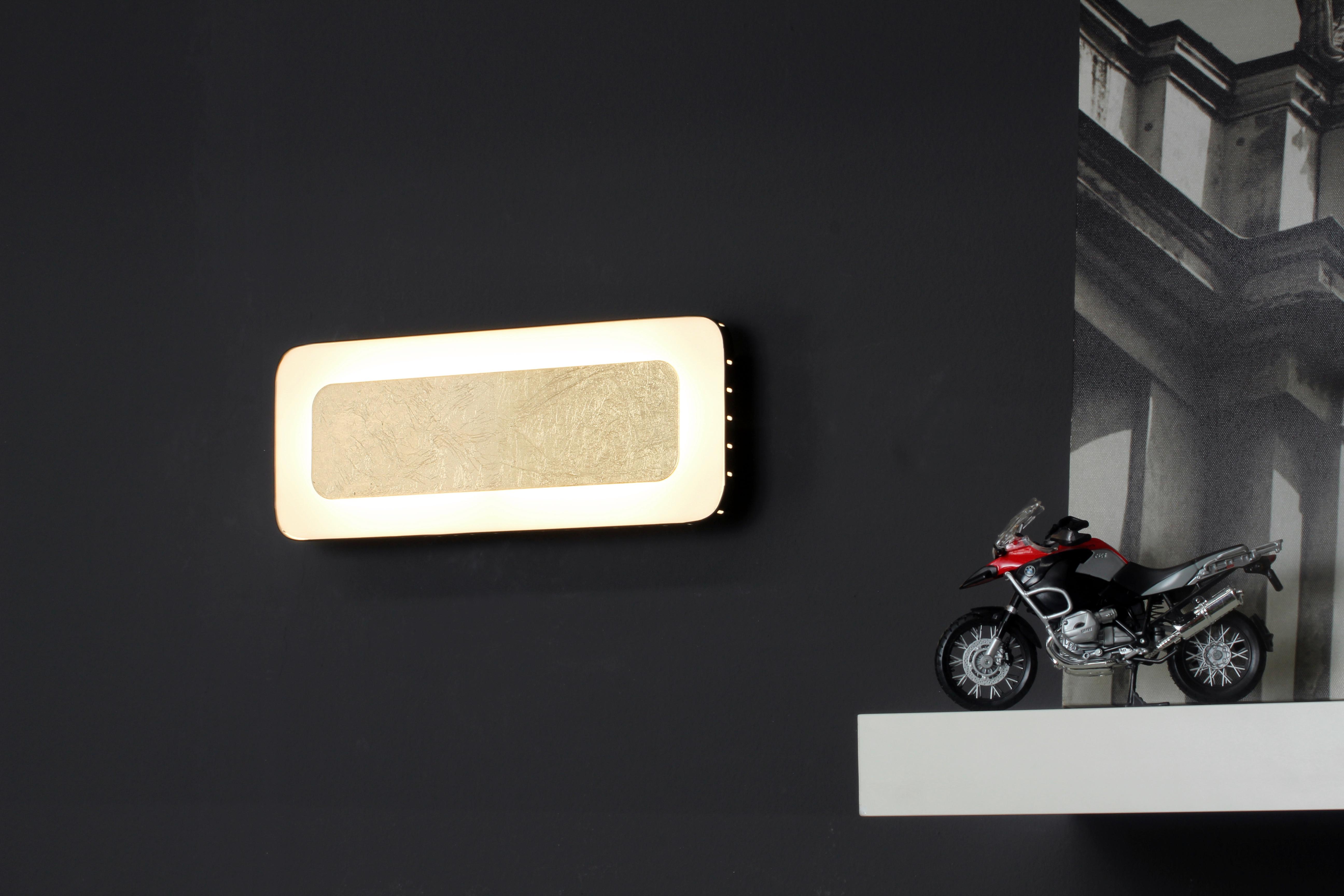 LED-Wandleuchte S Go Solaris 1-Flammig 3-Helligkeitsstufen - Goldfarben/Schwarz, Design, Metall (30/12/4,5cm)