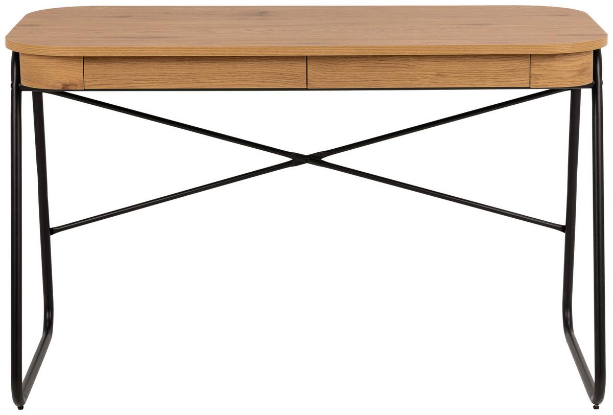 Íróasztal Blueton 120/60cm - tölgyfa színű, Design, faalapú anyag/fém (120/60/75cm) - MID.YOU