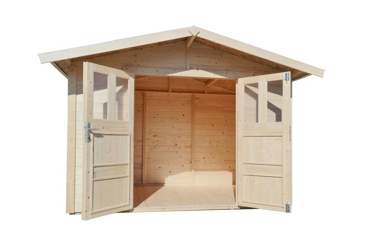 Kerti Faház Madrid Kb. 6m2 - natúr színű, Basics, fa - Best Price