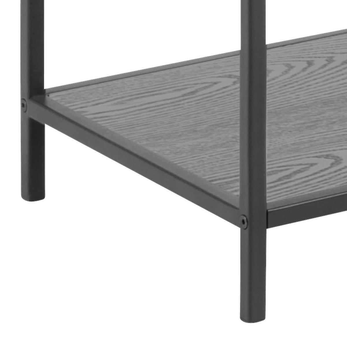 Konsolentisch Seaford Esche Dekor/metall B: 100 Cm - Schwarz, Trend, Holzwerkstoff/Metall (100/35/79cm) - MID.YOU