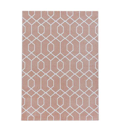 Webteppich Rosa Naturfaser Efor 240x340 cm - Rosa, Basics, Textil (240/340cm)