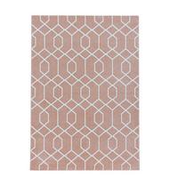 Webteppich Rosa Naturfaser Efor 200x290 cm - Rosa, Basics, Textil (200/290cm)