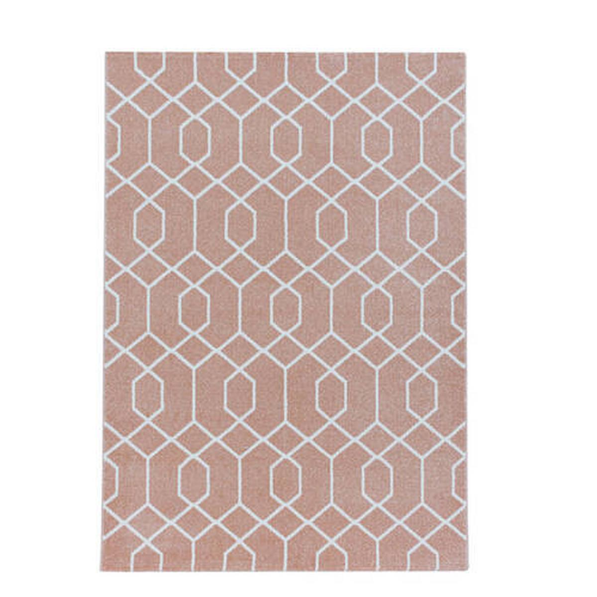 Webteppich Rosa Naturfaser Efor 200x290 cm - Rosa, Basics, Textil (200/290cm)