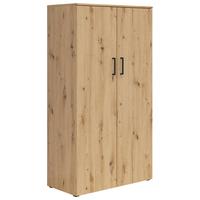 SKRIŇA Multistauraum - čierna/dub artisan, Modern, kompozitné drevo/plast (80/147/40cm)