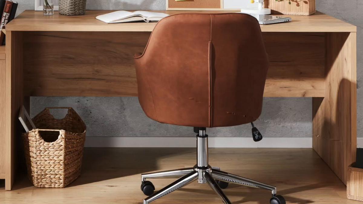 Schreibtisch B 120cm H 76cm Profi, Eiche Dekor - Eichefarben, MODERN, Holzwerkstoff (120/76cm) - Ondega