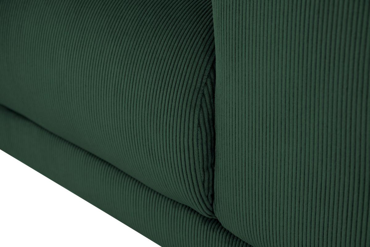 Ecksofa Erno Grün S: 262 cm - Schwarz/Grün, Design, Textil (262/183cm) - MID.YOU