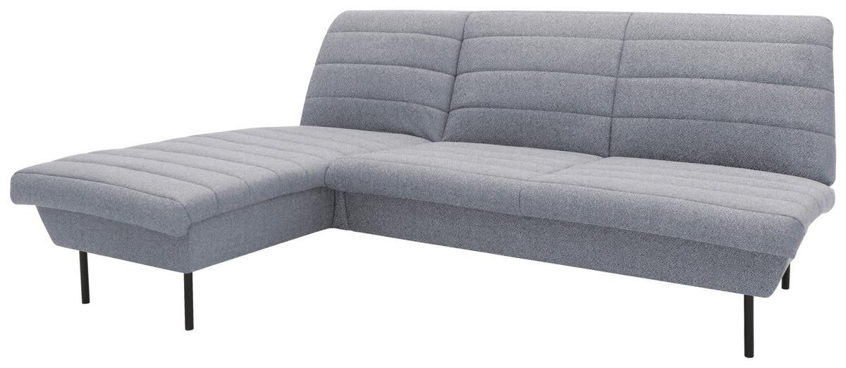Ecksofa Looks Ix Grau/Hellblau - Schwarz/Grau, Design, Textil (168/214cm) - LOOKS by W.Joop