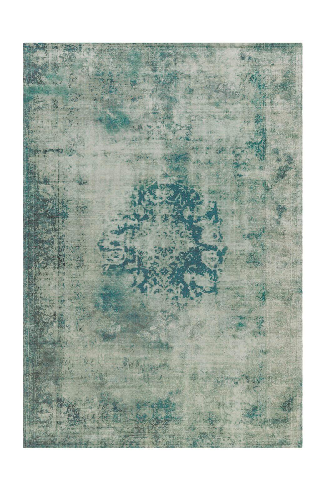 Flachwebeteppich Vintage 8403 Grün, 200x290 Cm - Grün, KONVENTIONELL, Textil (200/290cm)