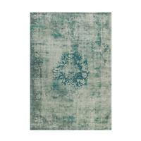 Flachwebteppich Vintage 8403 Grün, 200x290 cm - Grün, KONVENTIONELL, Textil (200/290cm)