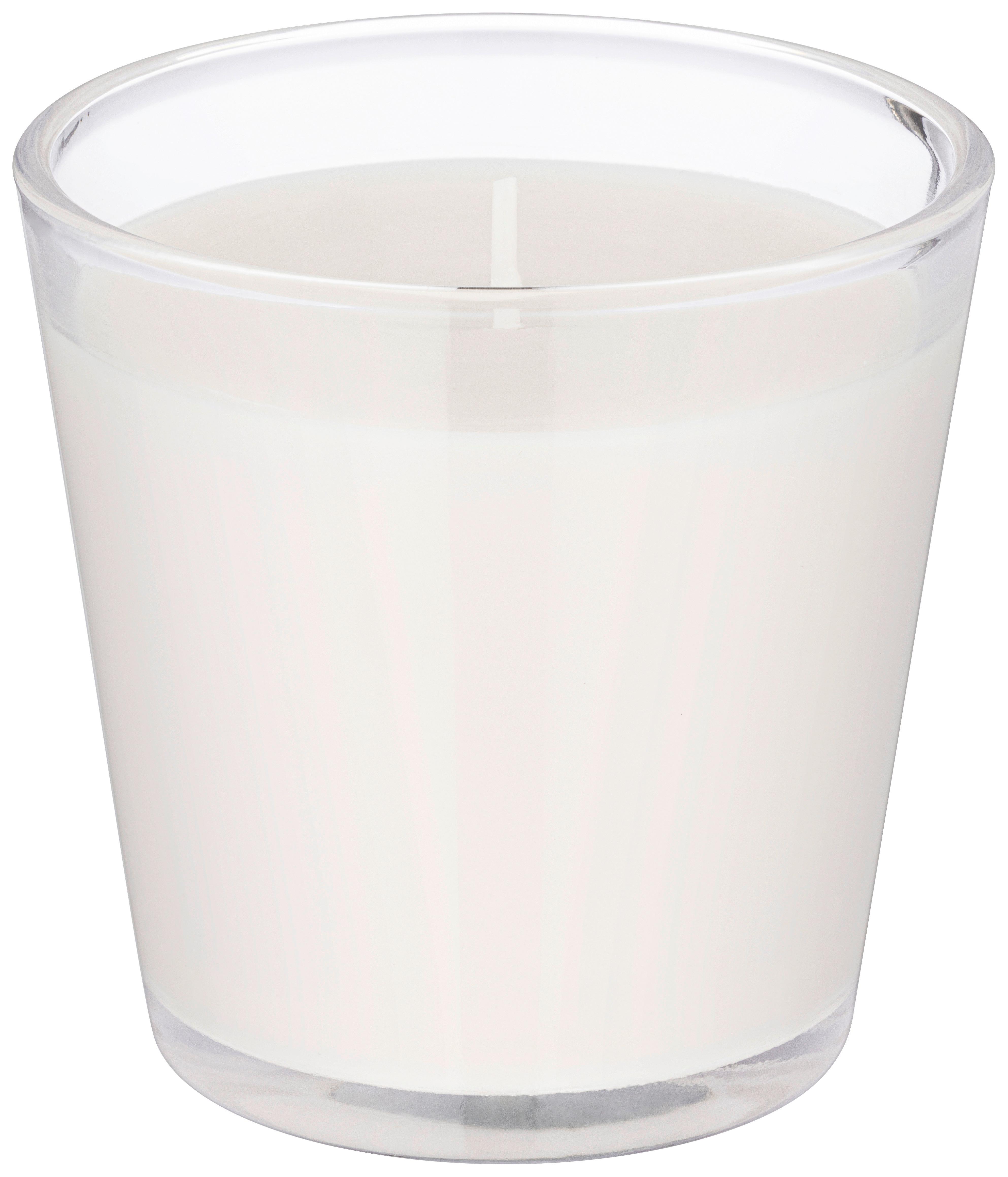 Kerze im Glas Maurice - Klar/Creme, KONVENTIONELL, Glas/Paraffin (7,5/7,5cm) - Ondega