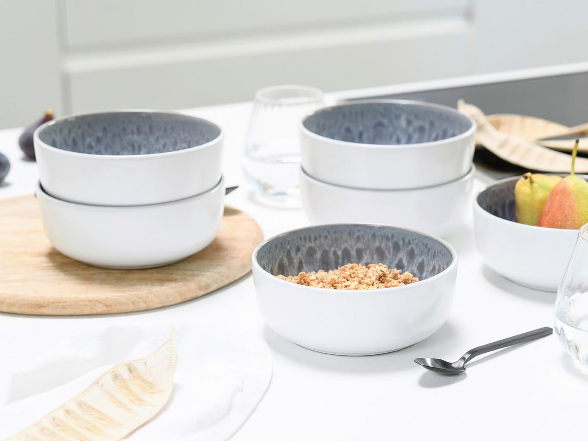 Kombiservice 24888 Nordic Fjord Stone - Seidengrau/Weiß, Basics, Keramik - Creatable