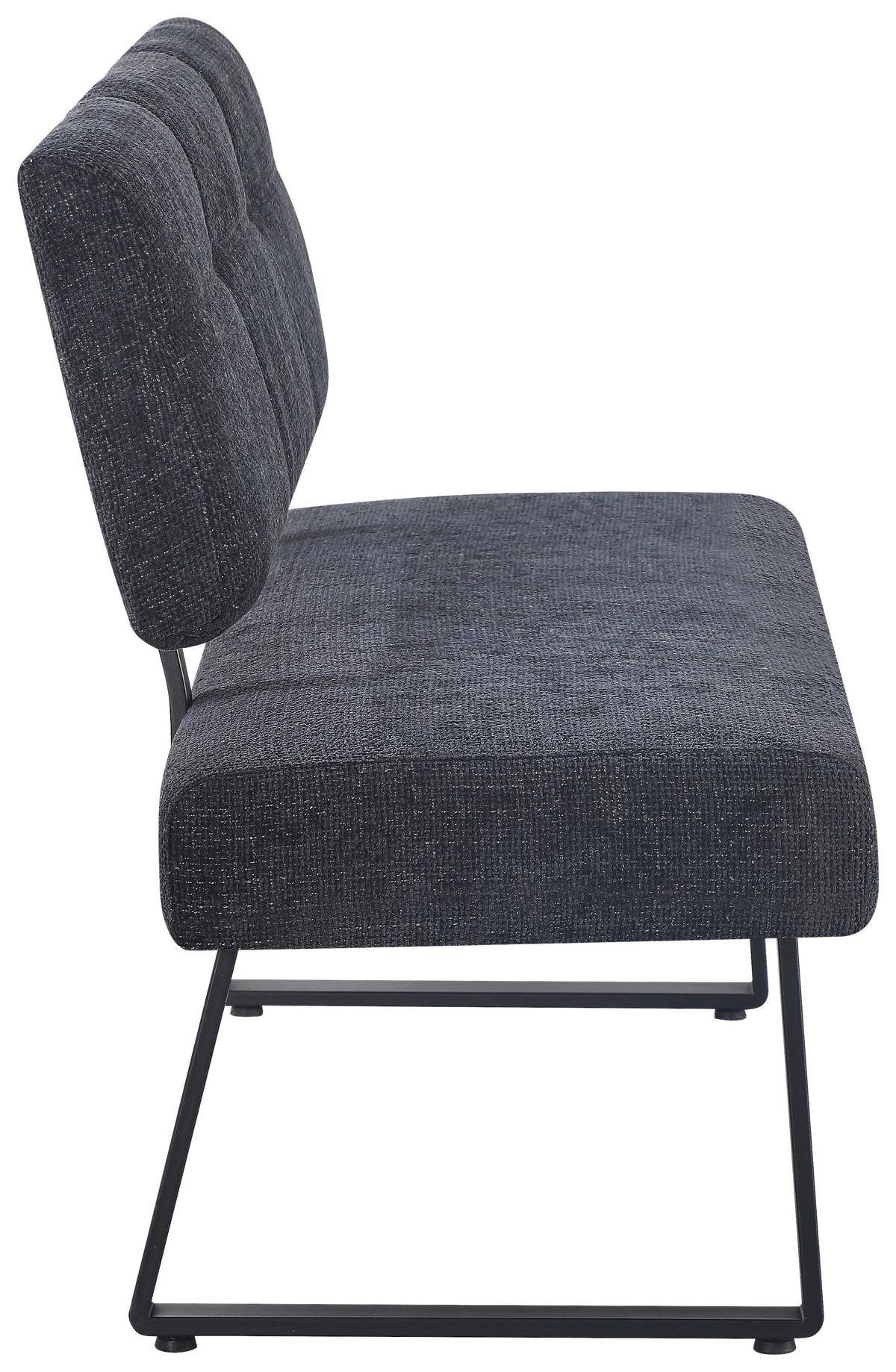 SEDACÍ LAVICE LUISE 2 - černá, Moderní, kov/textil (140/90/64cm) - Mömax
