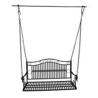 Hängebank Hängebank Cumbal - Schwarz, Basics, Metall (114/58/50cm)