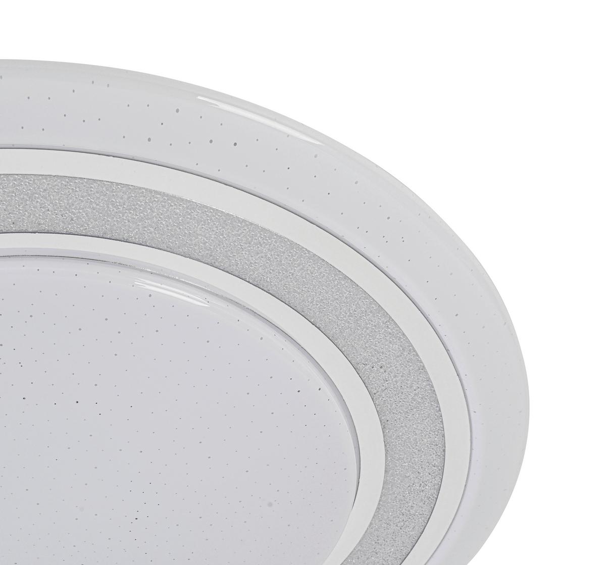 STROPNÍ LED SVÍTIDLO GIESBERT - bílá/barvy chromu, Moderní, kov/plast (55/8cm) - Premium Living