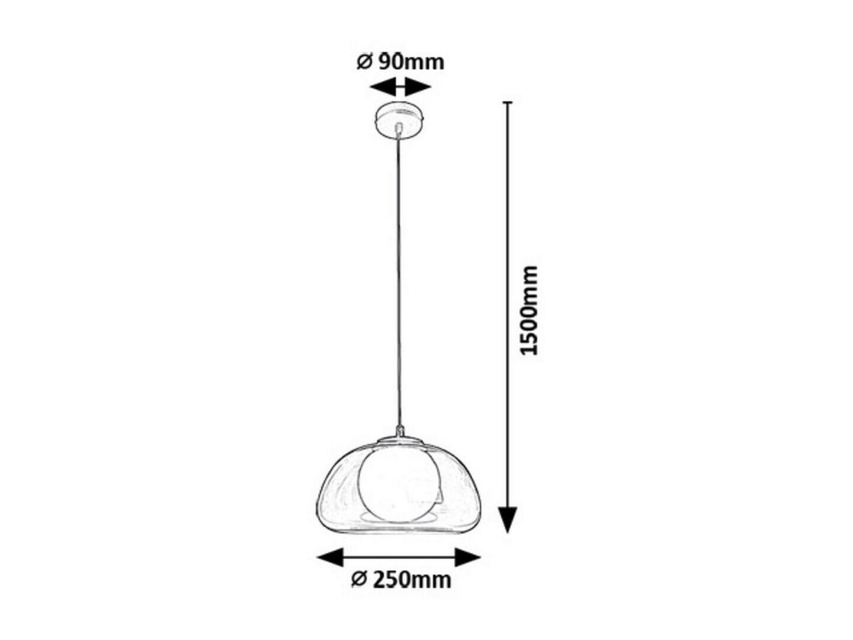 ZÁVĚSNÉ SVÍTIDLO ELOWEN - bílá/černá, Moderní, kov/plast (25/150cm)