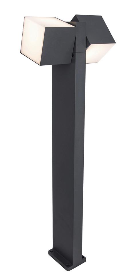 Wegeleuchte Cuba 23w Metall Kunststoff - Anthrazit/Weiß, Design, Kunststoff/Metall (75/23,7/11cm)