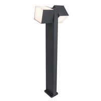 Wegeleuchte Cuba 23w Metall Kunststoff - Anthrazit/Weiß, Design, Kunststoff/Metall (75/23,7/11cm)