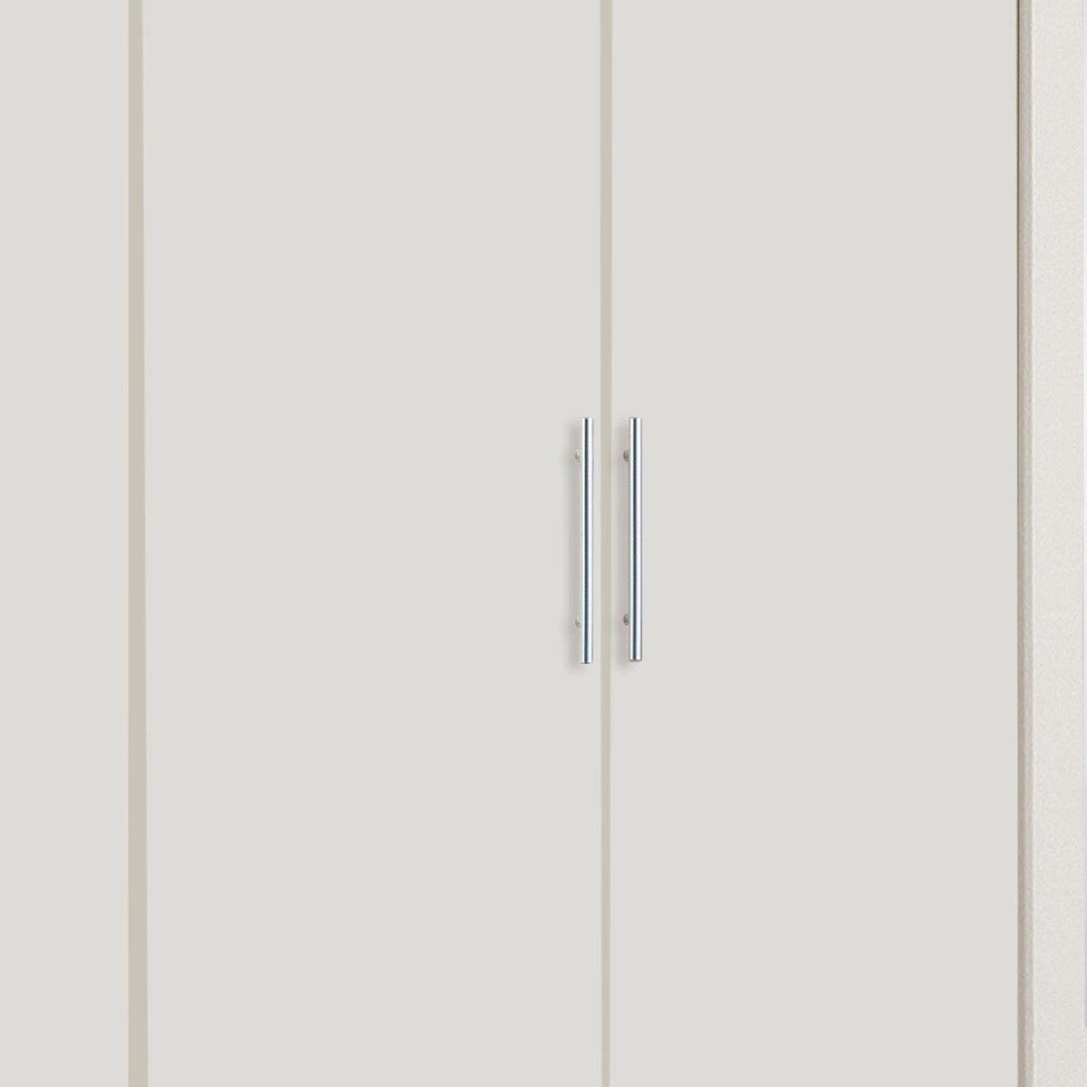 Nyílóajtó Szekrény Ben 225/210 Cm - fehér, Konventionell, faalapú anyag/Üveg (225/210/58cm) - MID.YOU
