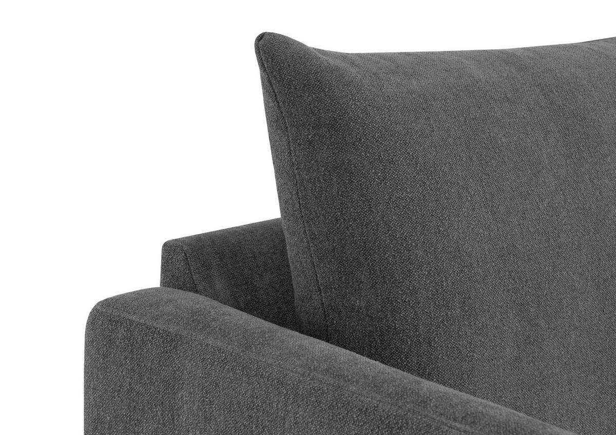 Einsitzer Sofia Royal B: 96 cm Grau - Dunkelbraun/Grau, KONVENTIONELL, Textil (96/82/97cm) - MID.YOU