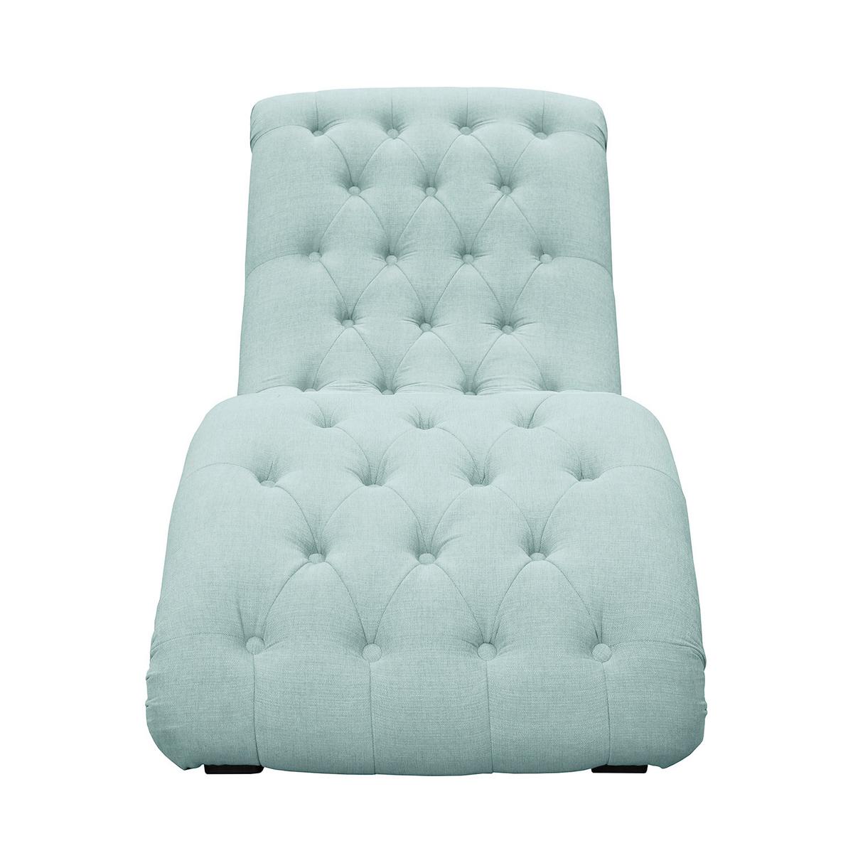 Relaxliege Sofia Pastellblau B: 67 cm - Pastellblau/Schwarz, Design, Textil (67/90/159cm) - P & B