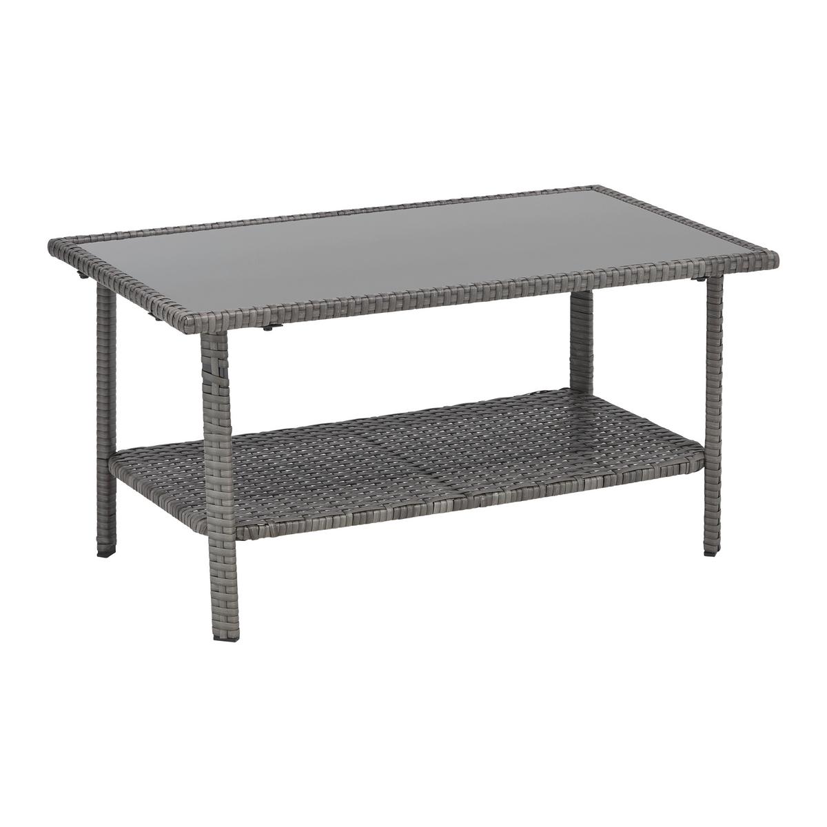 TERASOVÁ SEDACÍ SOUPRAVA PADUA - šedá/černá, Moderní, kov/textil - Mömax