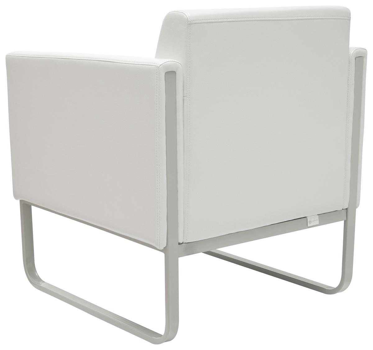 Sessel Aruba Weiß - Hellgrau/Weiß, MODERN, Textil (67/78/71cm) - MID.YOU