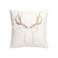 DEKORAČNÝ VANKÚŠ MONTE - biela/taupe, textil (45/45cm) - Mömax
