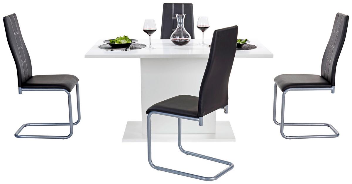 Esstisch Oskar 138x80 cm Weiß - Weiß, MODERN, Holzwerkstoff (138/76/80cm)
