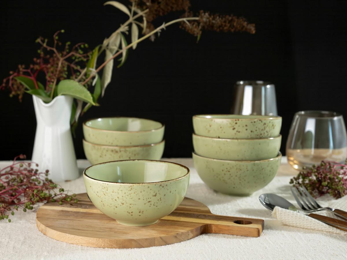 DIPSCHALENSET 22081 NATURE COLLECTION - Grün, Trend, Keramik (11,5cm) - Creatable