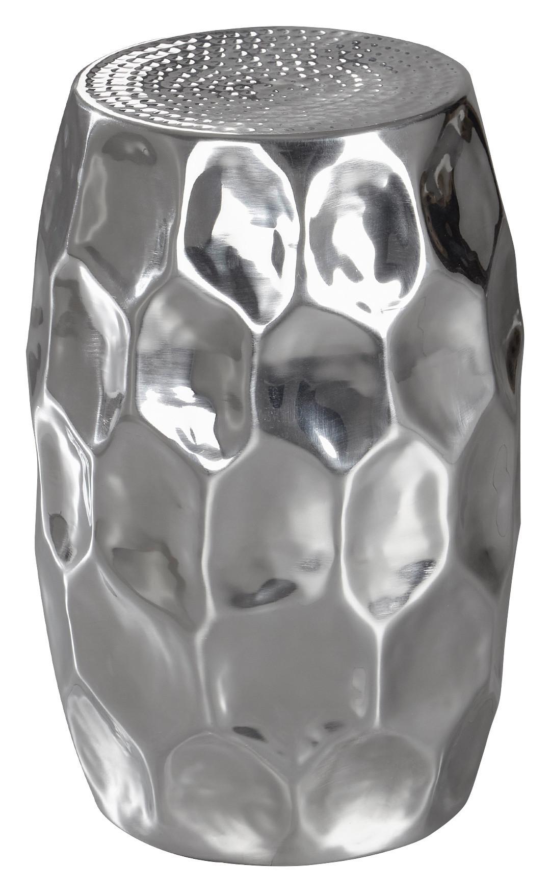 Beistelltisch Orientalisch Jada Silberfarben - Silberfarben, LIFESTYLE, Metall (30/30/47cm) - MID.YOU