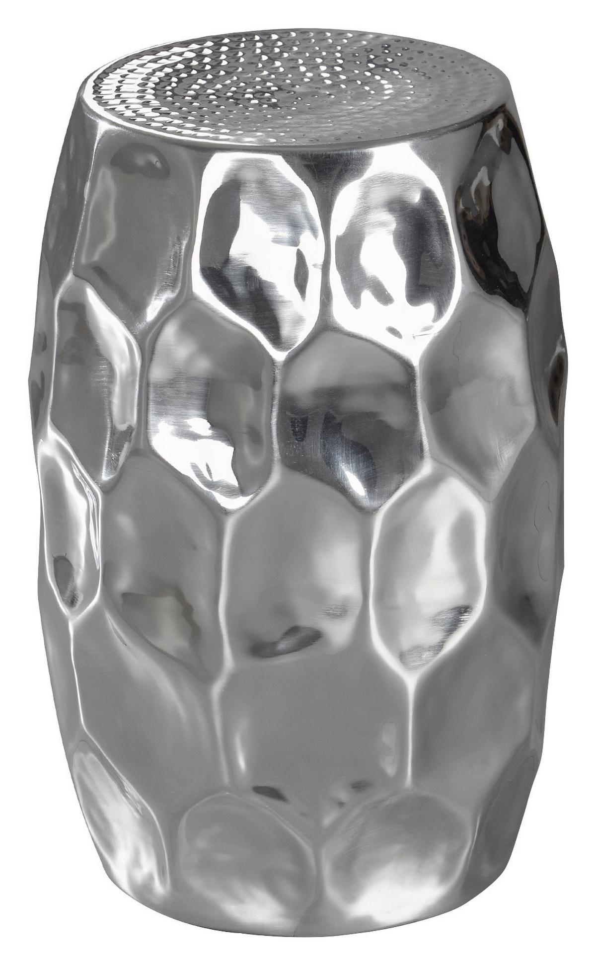 Odkladací stolek JADA stříbrný - barvy stříbra, Lifestyle, kov (30/30/47cm) - MID.YOU
