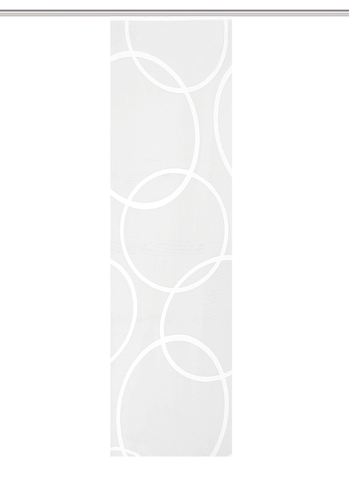 Flächenvorhang Pinale Weiß B: 57 Cm - Weiß, Basics, Textil (57/225cm)